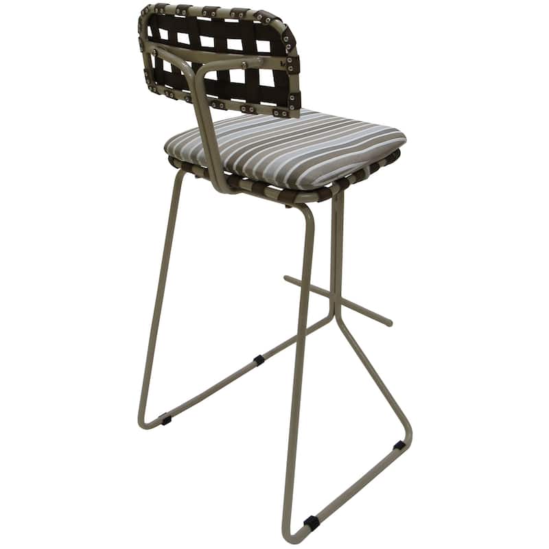 Outdoor/Indoor Metal Pub Set - Nikki 30" Bar Stools - 30" Seat Bar Height
