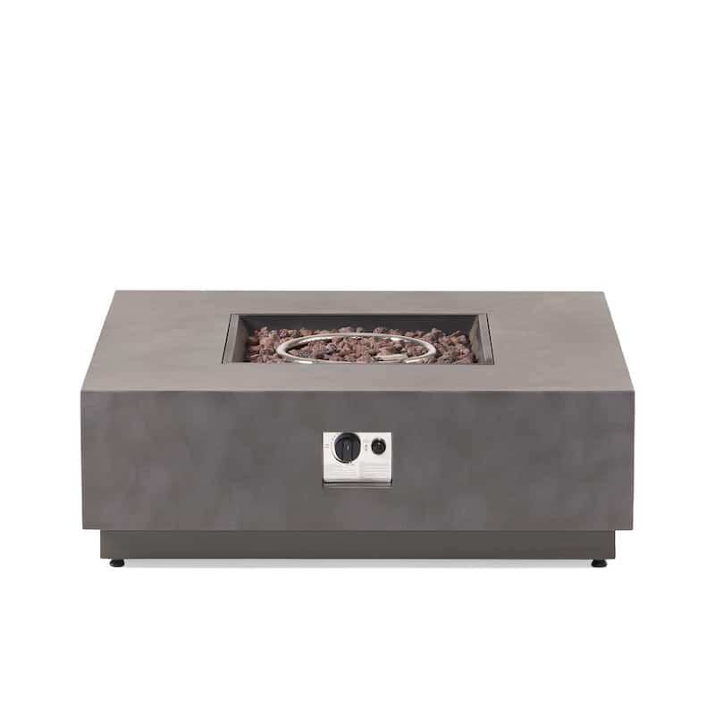 Wellington Outdoor 50,000 BTU Square Fire Pit (No Tank Holder) by Christopher Knight Home