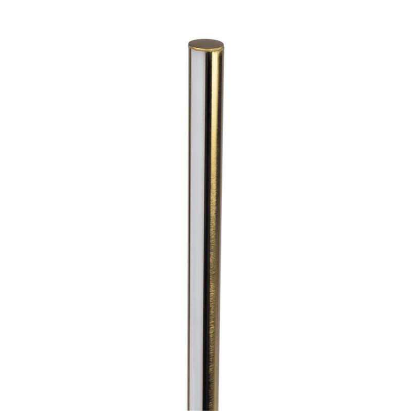Black LED Table Lamp with On/Off Switch Round Metal Base