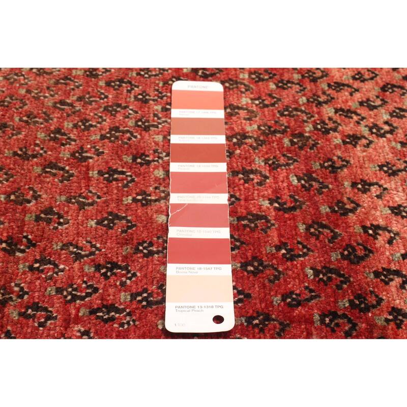 ECARPETGALLERY Hand-knotted Andelz Red Wool Rug - 2'6 x 6'1