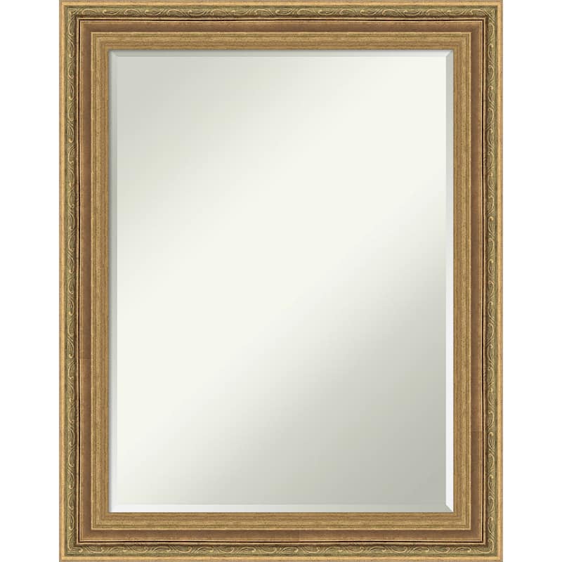 Elliot Half-Inch-Bevel Framed Wall Mirror - Elliot Gold - 23 x 29 in