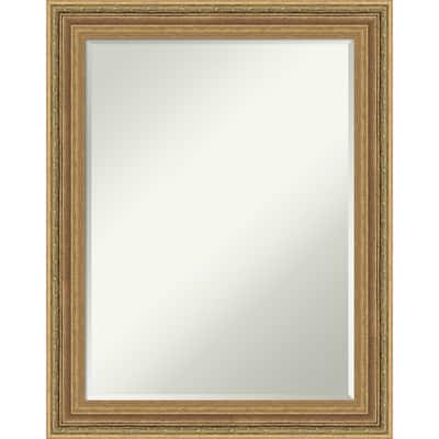 Elliot Half-Inch-Bevel Framed Wall Mirror - Elliot Gold - 23 x 29 in