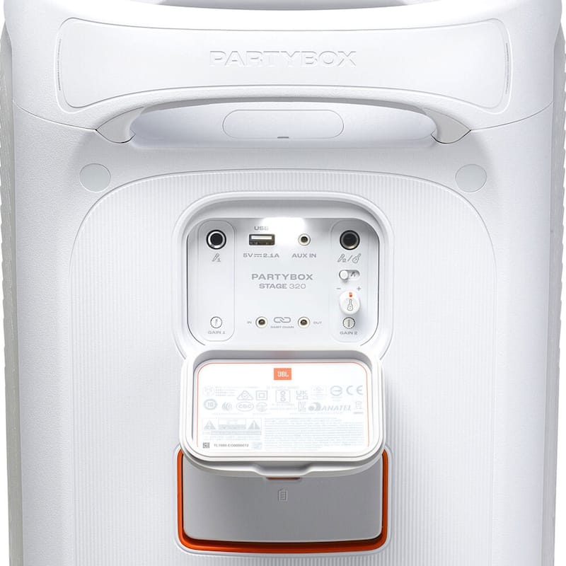 JBL PartyBox Stage 320 240W Wireless Party Speaker (White)