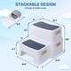 preview thumbnail 2 of 5, Wider Dual Height 2 Step Stool for Kids and Toddlers