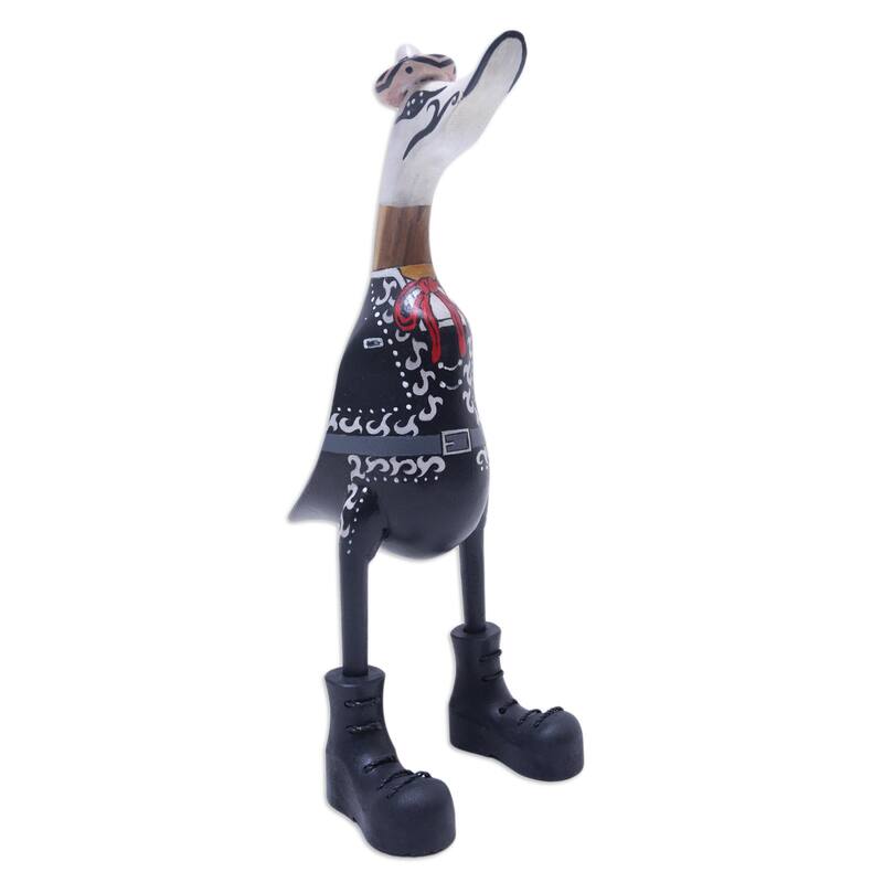 Novica Handmade Duck Of The Dead Wood Sculpture