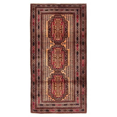 Teimani Brown Rug 2'9" x 5'4" - 2'9 x 5'4