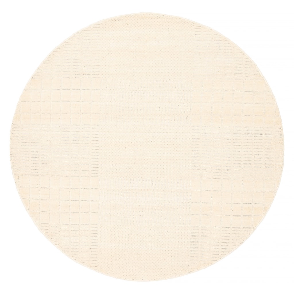 Kashkuli Gabbeh Cream Rug 5'4" x 5'2" - 5'4 x 5'2