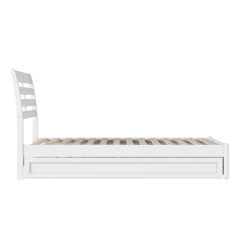 Emelie Platform Bed with Panel Footboard and Twin Trundle