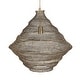 preview thumbnail 10 of 9, Uttermost Sigh Woven Brass 1 Light Pendant - N/A