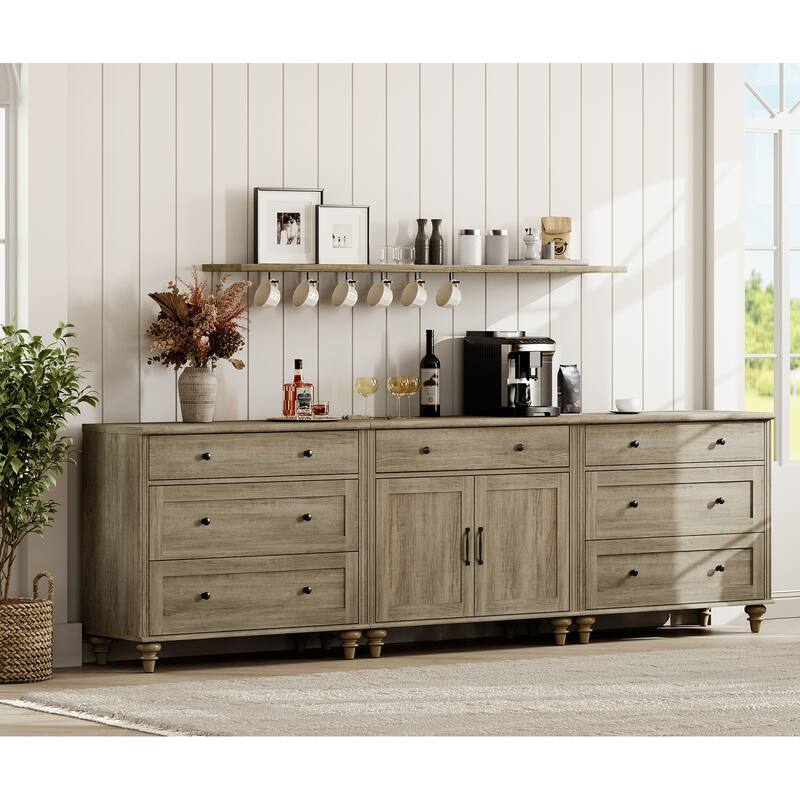 Sideboard Buffet Cabinets with Doors and Drawer