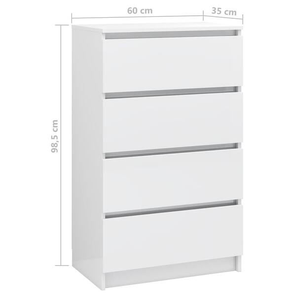 dimension image slide 2 of 4, vidaX Sideboard Engineered Wood Storage Dresser Side Cabinet Multi Colors