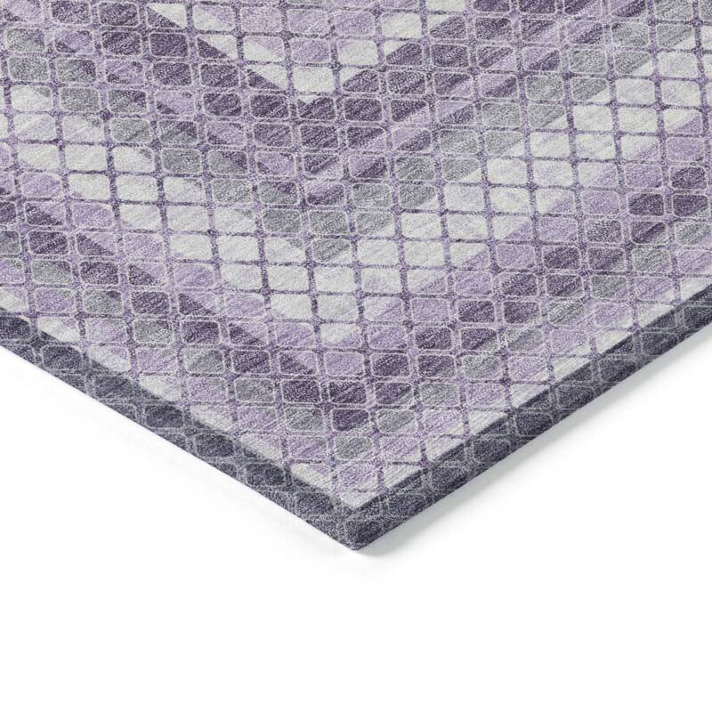 HomeRoots Geometric Transitional Rectangle Outdoor Rug