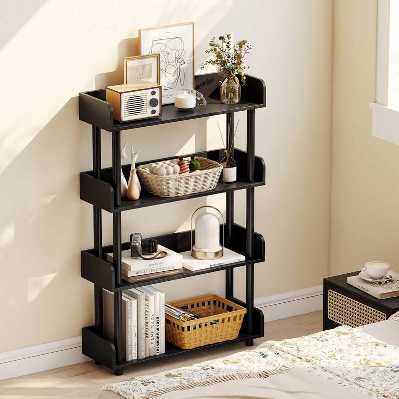Costway 1/2 PCS 4-Tier Bookshelf with Anti-Tipping Kit Industrial - See Details