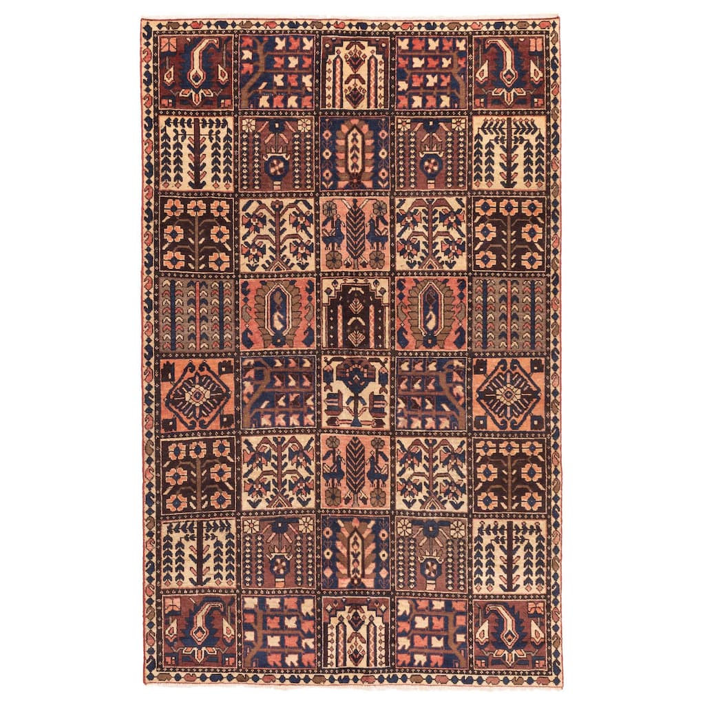 ECARPETGALLERY Hand-knotted Kayseri Vintage Red Wool Rug - 5'5 x 8'8