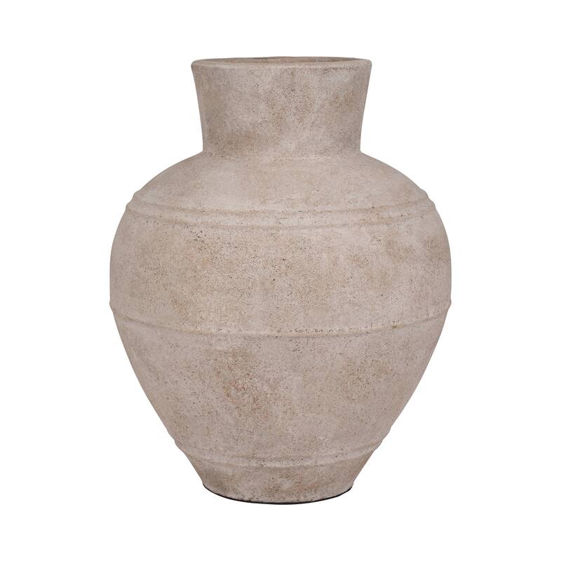 Sagebrook Home Elegant Ceramic Vase - Timeless Tabletop Accent Piece, Single Pack