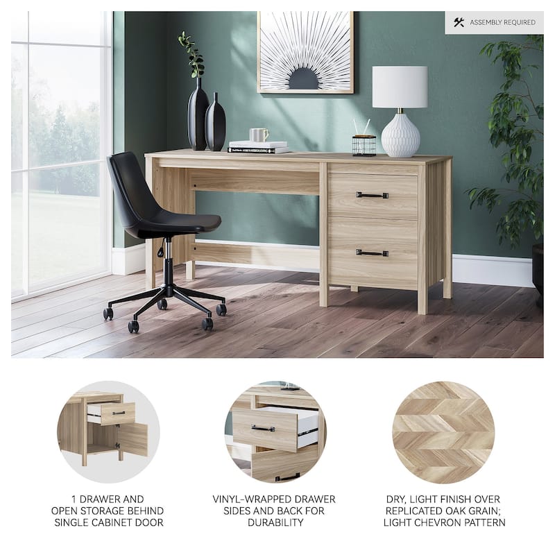 Signature Design by Ashley Battelle Tan 60" Home Office Desk