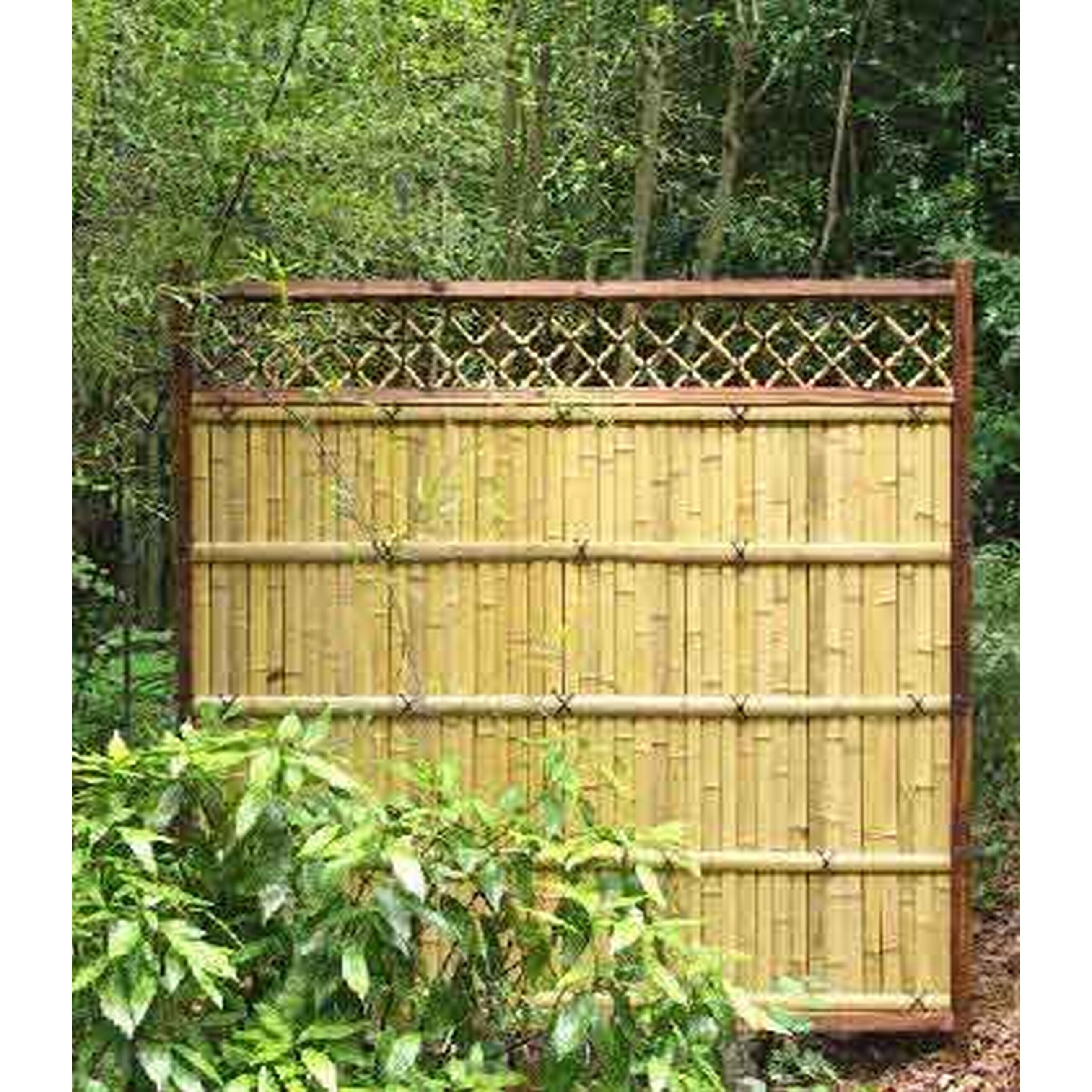 3 ft x 4 ft Japanese Bamboo Zen Garden Fence Panel - Set of 2pc