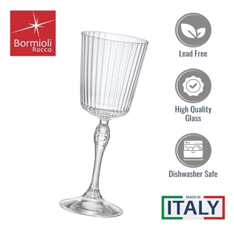 Bormioli Rocco America'20s 8.5 oz. All Purpose Stem ,Set of 4