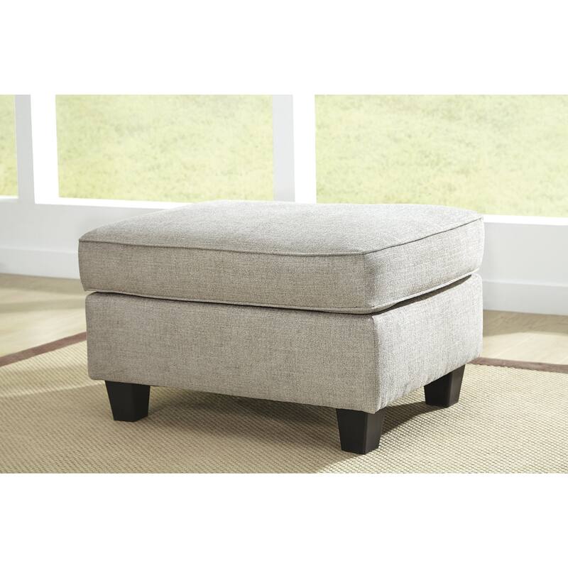 Signature Design by Ashley Abney Brown/Beige Ottoman