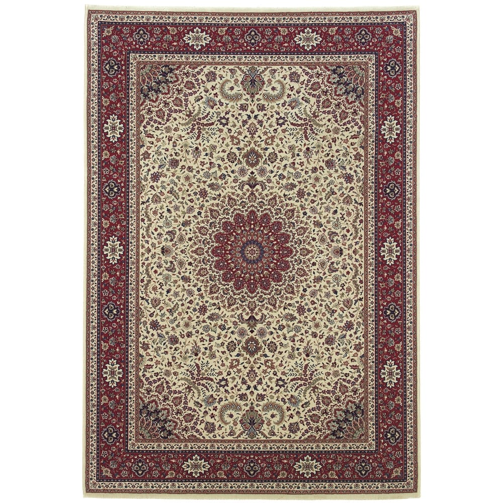 Style Haven Annapolis Persian Flair Blue/ Red Rug