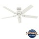 preview thumbnail 2 of 21, Hunter 52" Windbound Outdoor Ceiling Fan with Pull Chain - Damp Rated!