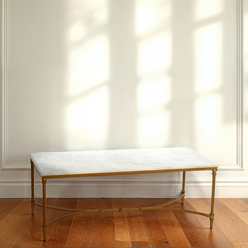 Libertine Genuine Marble and Metal Coffee Table