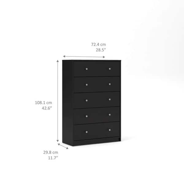 dimension image slide 10 of 13, Porch & Den Zoe 5-drawer Chest