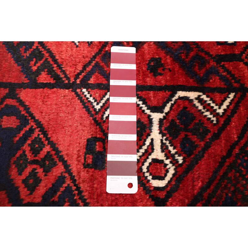 ECARPETGALLERY Hand-knotted Melis Vintage Red Wool Rug - 5'4 x 8'4