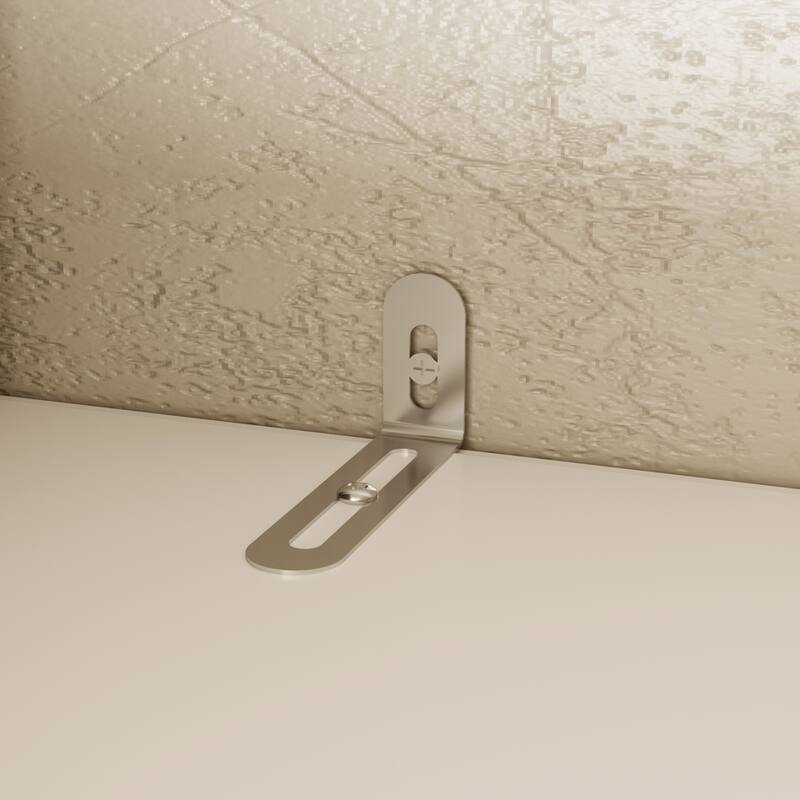 126"x70.9" Modern White Wardrobe with Hanging Rod & Two Drawers - Curved Side Design