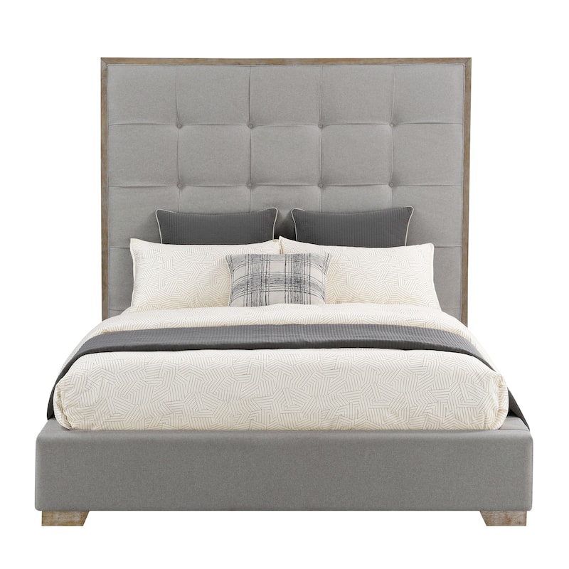 Abbyson Cape Cod Stain-Resistant Fabric Upholstered Bed