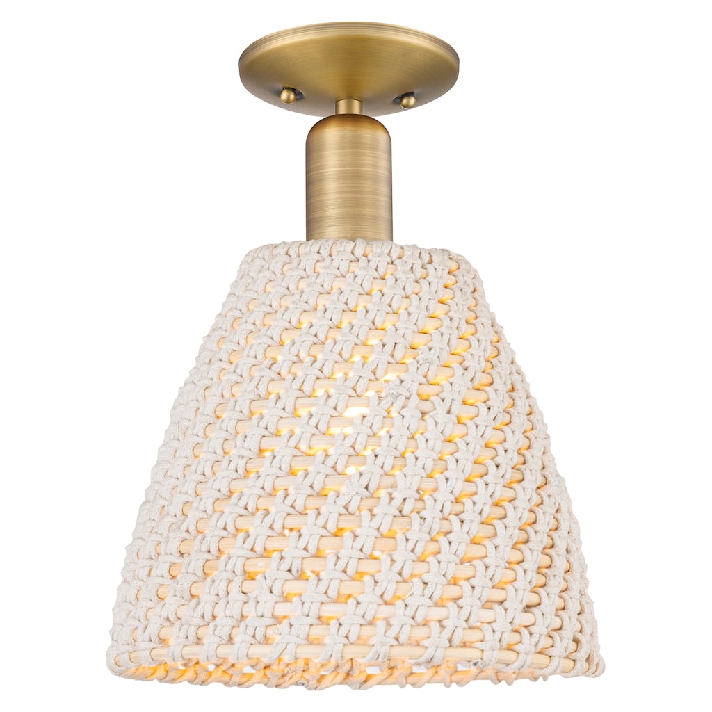 Innovations Lighting Downtown Urban - Natural Ballston Dome - 1 Light 9" Semi-Flush Mount Light