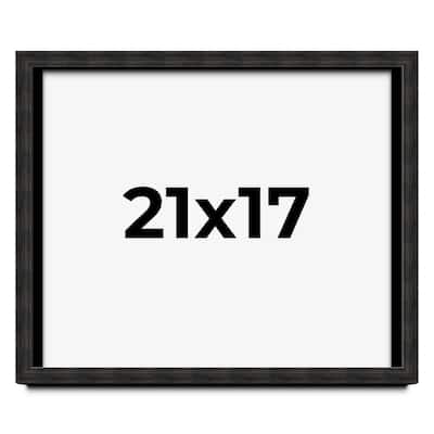 21x17 Shadow Box Black Rustic Barnwood Display Frame | 1.125 Inch