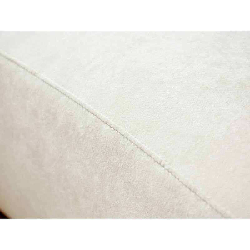 US Pride Furniture 132.3 inch Large Size Elegant Half Moon Design Curved 6-Seat Sofa with High-Density Foam Filled