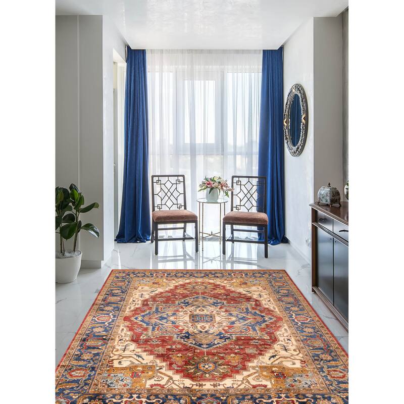 ECARPETGALLERY Hand-knotted Aryana Red Wool Rug - 9'10 x 12'2