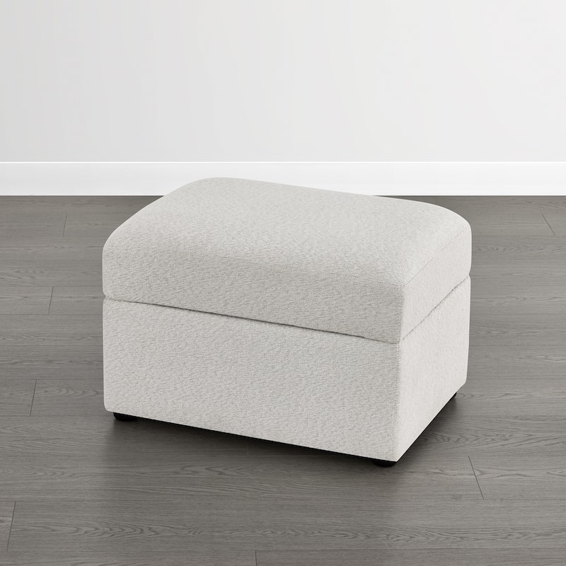 Spruce & Spring Modern Upholstered Swivel Barrel Accent Chair with Ottoman & Removable Slipcover