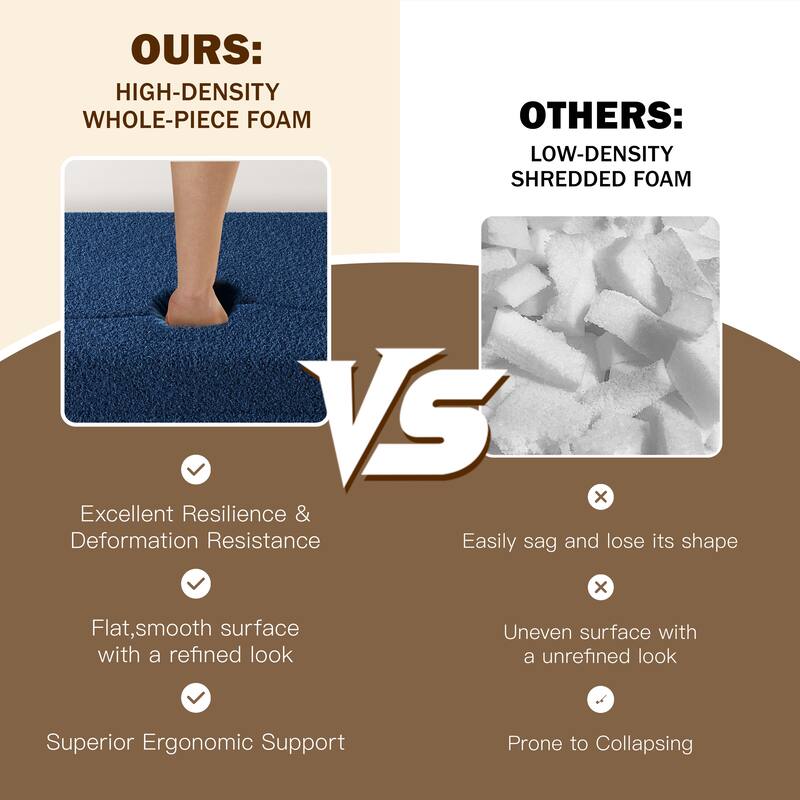 Modern 78.7" Floor Sofa With 2 Pillows For Small Pace Living Room, Convertible Sleeper Sofa Bed