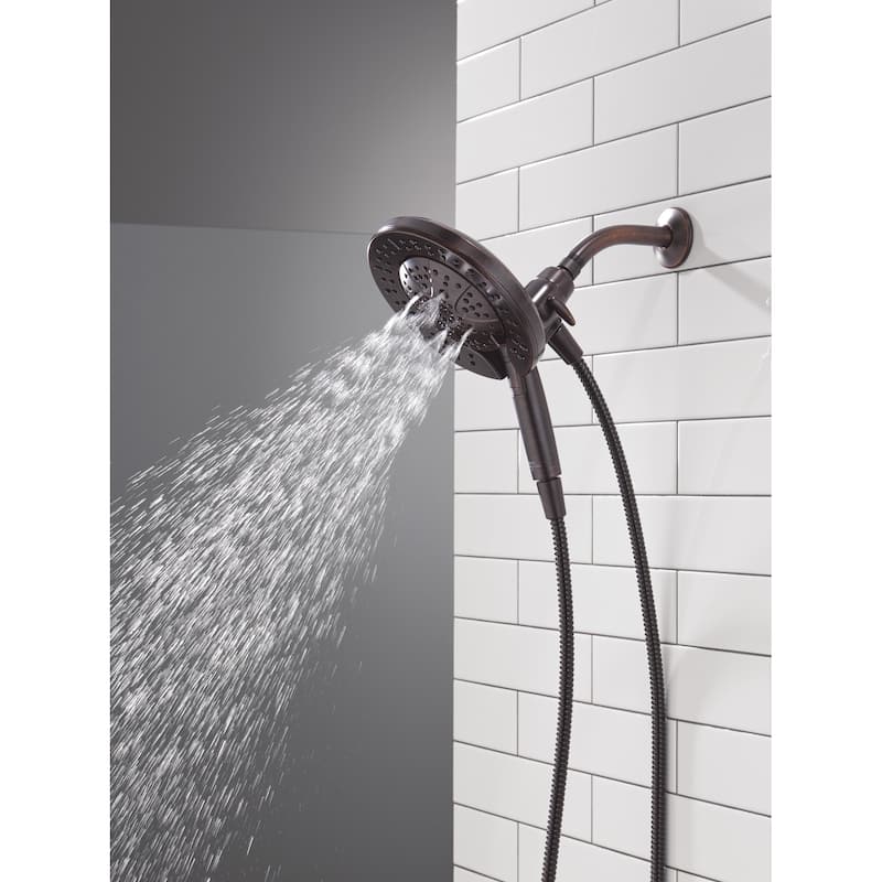Delta 58651-25 In2ition 2.5 GPM Multi Function 2-in-1 Shower Head and - Lumicoat Champagne Bronze
