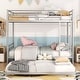 preview thumbnail 85 of 95, Metal Bunk Bed with Trundle Ladder High Guardrail Heavy-Duty Steel Loft Bed Frame with Safety Rail Able to Split