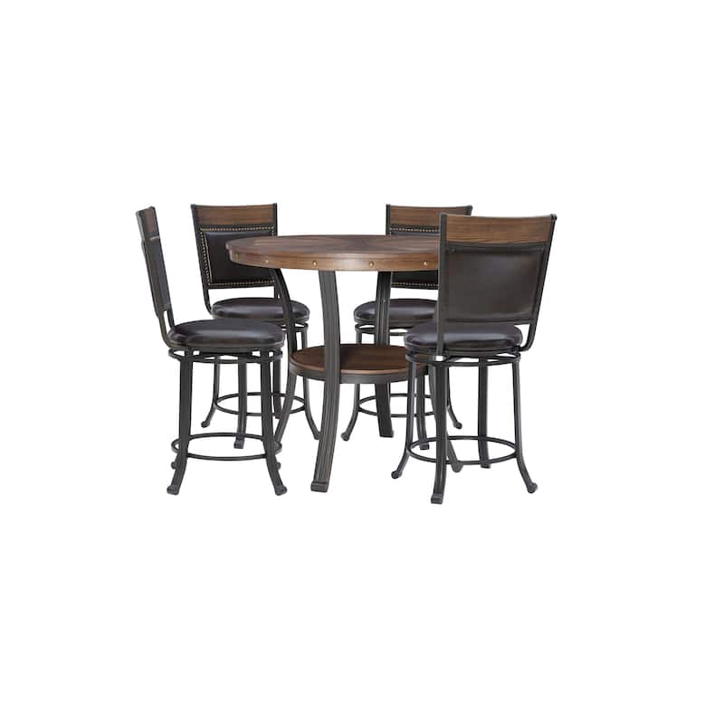 Franklin Industrial 5 Piece Counter Dining Set