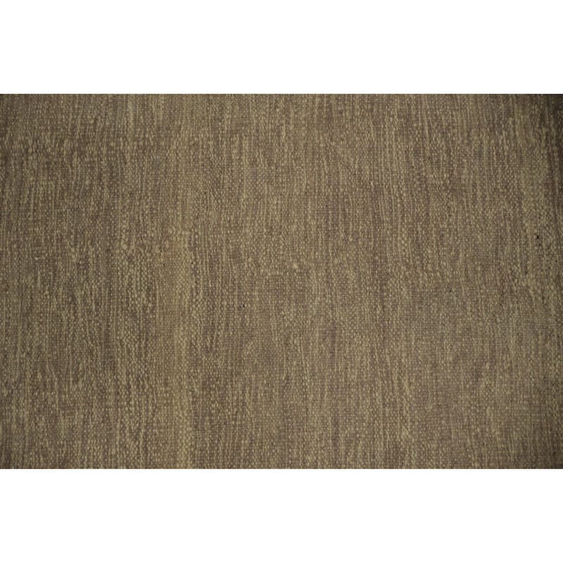 Hand Woven Oriental 100% Wool Carpet Southwestern Modern Brown Kilim Area Rug - 10' 0'' X 9' 7''