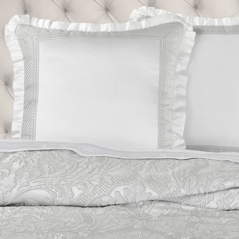 J. Queen New York Brunello Euro Sham - Platinum - Euro Square
