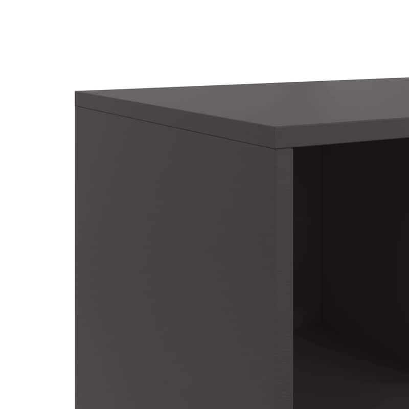 vidaXL Sideboard Black Cold-rolled steel Medium Cabinet Rectangular - 15.4 x 39.6 x 28.3