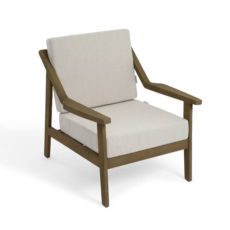 5-piece Adirondack Patio Teak Lounge Chairs Loveseat Conversation Set