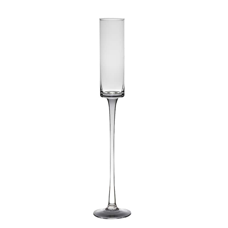 Lg. Glass Vase 20"H- ST - Transparant