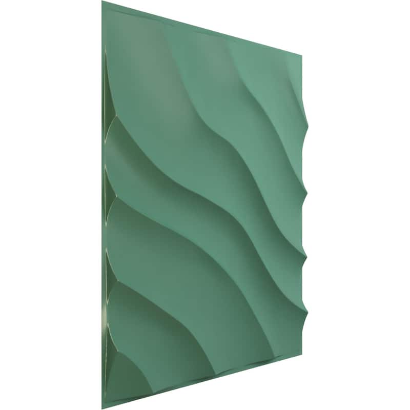 19 5/8"W x 19 5/8"H Modern Wave EnduraWall Decorative 3D Wall Panel
