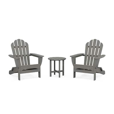 3-Piece Monterey Bay Folding Adirondack Set