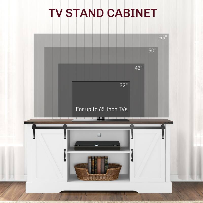 Sideboard Buffet Cabinet Storage Cabinet with Charging Station, Coffee Bar Cabinet with Sliding Doors & Adjustable Shelves