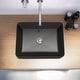 preview thumbnail 9 of 9, Lyra Bench Mount Ceramic Rectangular Vessel Bathroom Sink