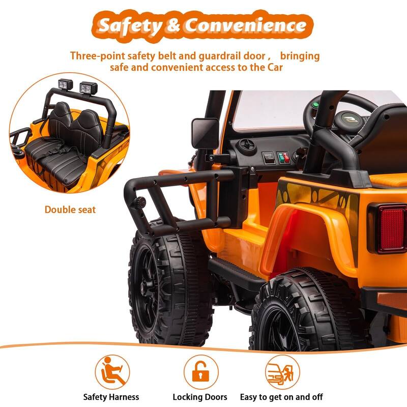 Ride on Car 12V Truck for Kids & Parents