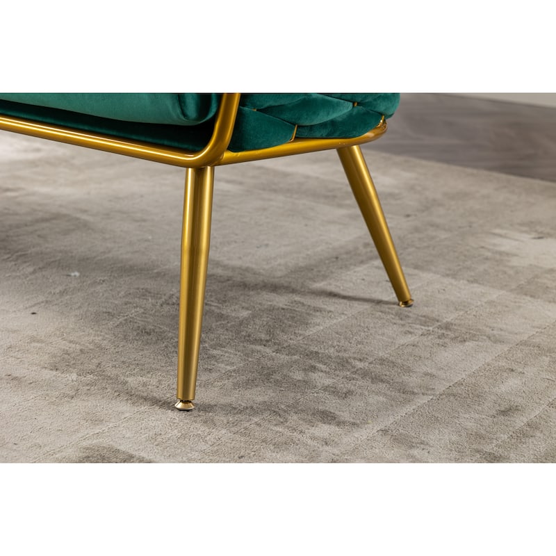 Emerald Elegant Tufted Loveseat Sofa, Metal Frame Bed Bath & Beyond